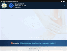 Tablet Screenshot of californiapainmedicinecenter.com